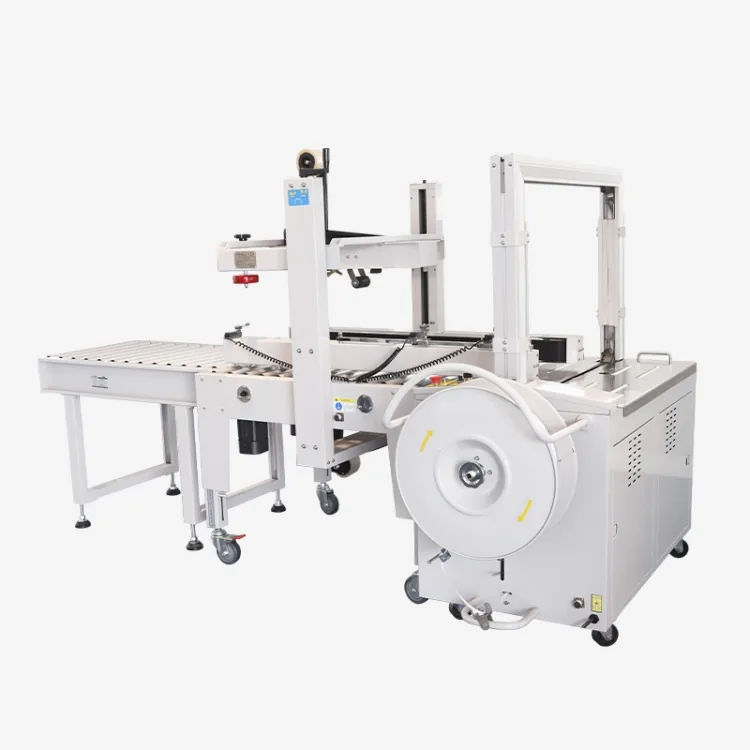 Automatic Carton Sealing Strapping Packaging Line SEA-310 — view 1 of 3